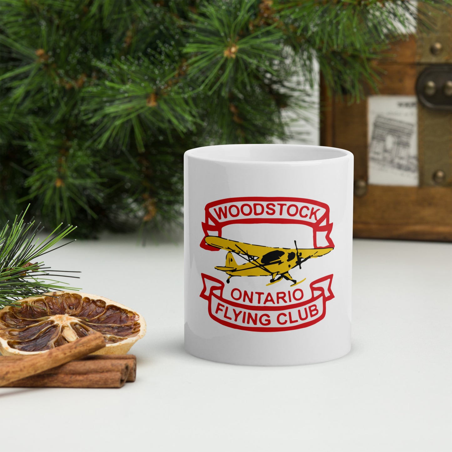 WOFC White glossy mug