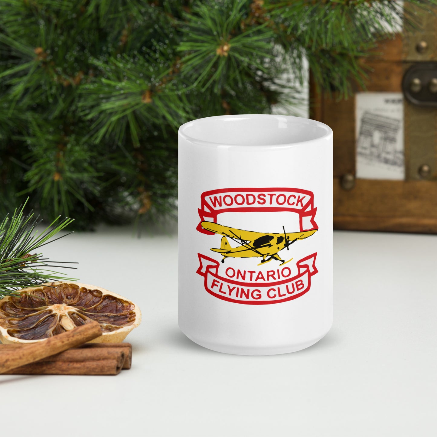 WOFC White glossy mug
