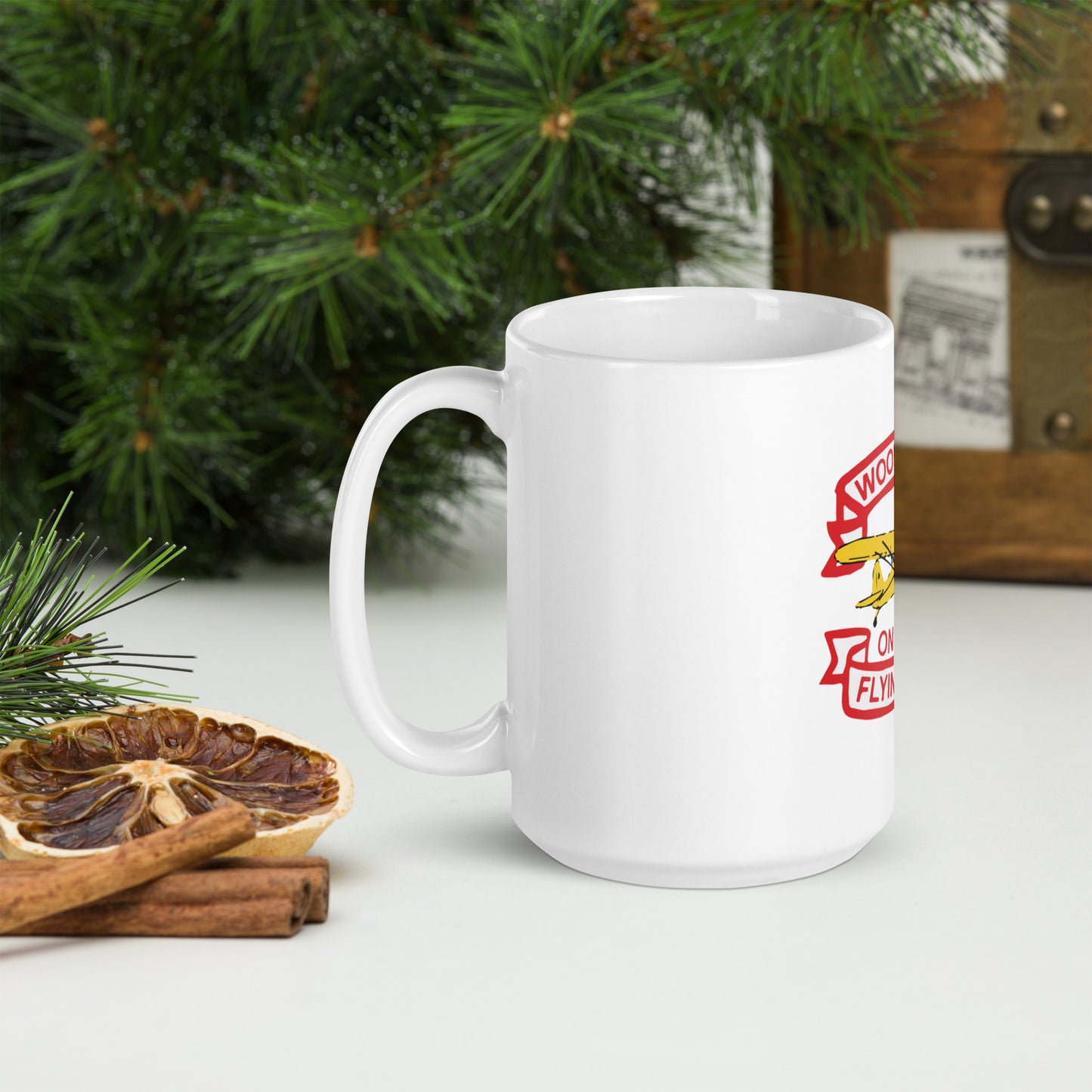 WOFC White glossy mug